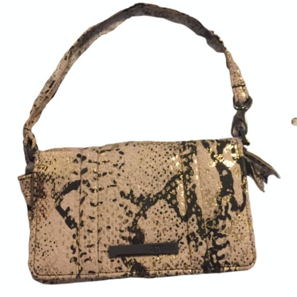 💼🐍 Kenneth Cole Reaction Faux Snakeskin Minibag / Wristlet! 🐍💼 - Picture 1 of 9
